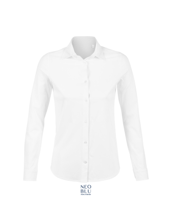 Γυναικείο μερσεριζέ πουκάμισο - Balthazar women 03199 Λευκό